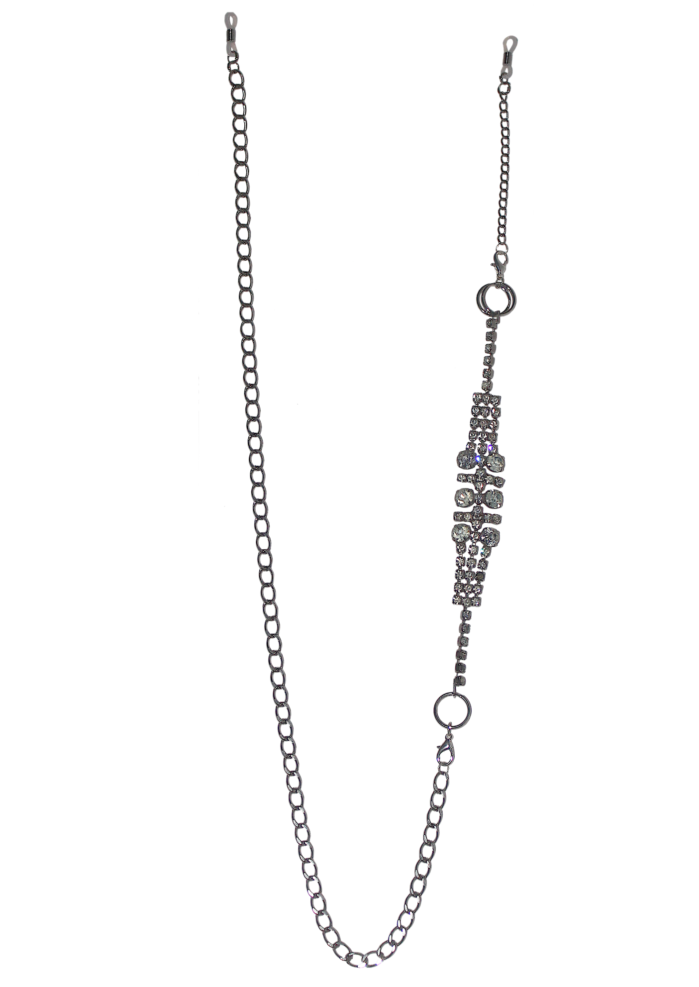 White Diamond Eyeglass Chain / Necklace