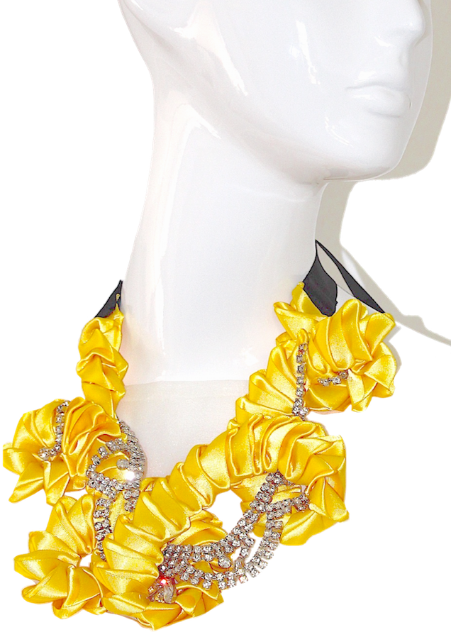 yellow moonlight necklace